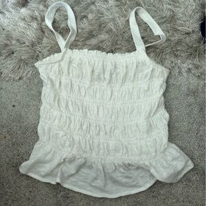 Tank top with ruffles